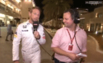F1 coureur Jenson Button neemt uitzending over