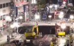 Timelapse sinkhole reparatie in Japan