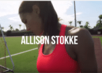 Allison Stokke in actie
