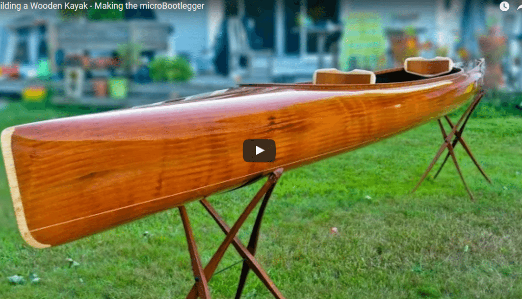 De bouw van een houten kajak