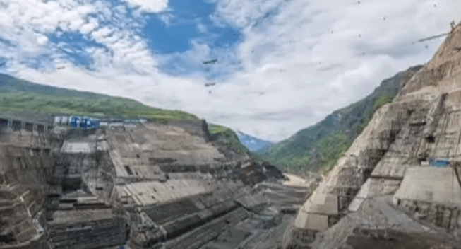 Baihetan dam in China