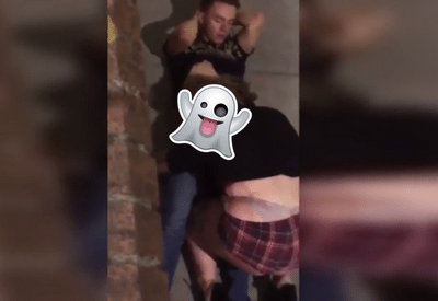 NSFW: Hitsig koppeltje kan niet wachten totdat ze thuis zijn