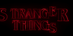 Stranger things logo gif