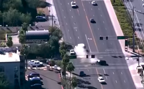 Politieachtervolging met keiharde klapper