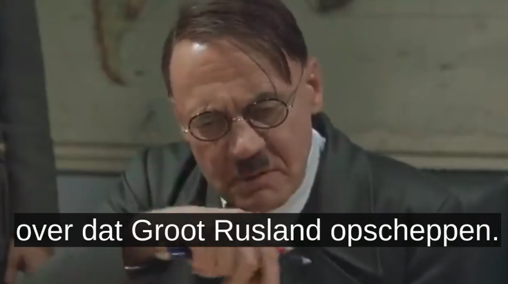 Parodie – Adolf Hitler is not amused over actie van minister Halbe Zijlstra