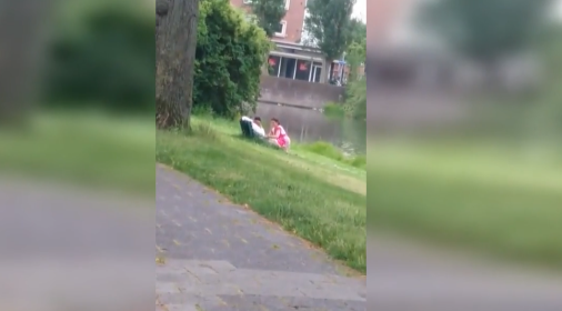 Hete temperaturen in Oosterparkwijk in Groningen