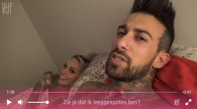 Pommeline en Fabrizio delen seksvideo