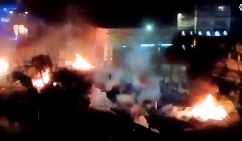 Franse stad Caen was vanavond oorlogsgebied