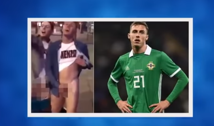 Noord-Iers international laat zich filmen terwijl hij masturbeert