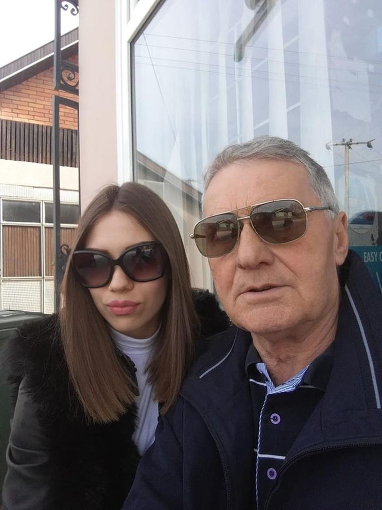 Milijana Bogdanovic (21) en haar verloofde Milojko Bozic (74)