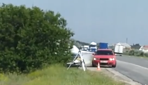 Automobilist is flitser beu en grijpt in