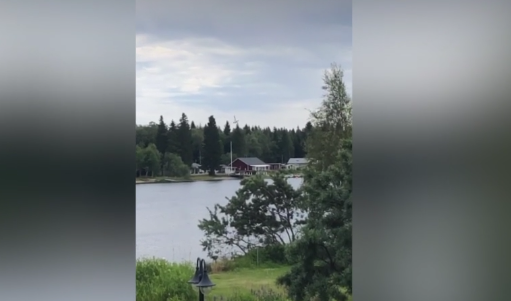 Videobeelden: Crash parachutistenvliegtuigje in Umeå, Zweden