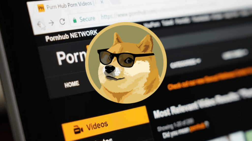 Dogecoin wordt geaccepteerrd op Pornhub