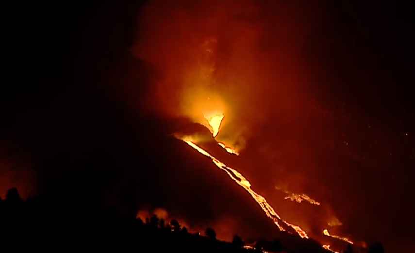 Vulkaan La Palma buldert nog steeds